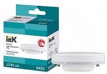 Лампа светодиодная ECO T75 таблетка 12Вт 230В 4000К GX53 ИЭК LLE-T80-12-230-40-GX53